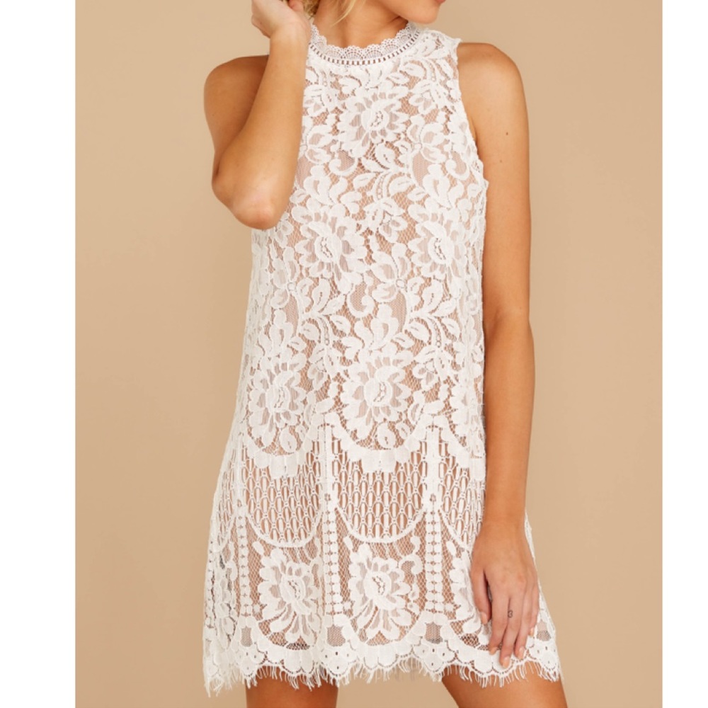 deco darling white lace dress